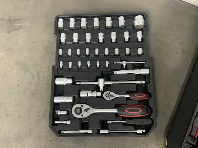 Gereedschapstrolley zwart 186 pcs - afbeelding 3 van  10