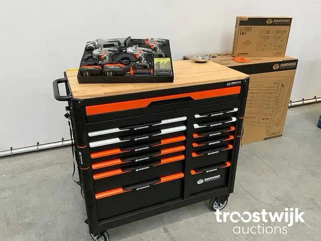 Gereedschapswagen 267 delig met 4 in 1 powertoolset - afbeelding 1 van  25