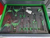 Gereedschapswagen 755-delig! alles nieuw in plastic. stahlwerk (germany), sw22 gereedschapswagen, groen - afbeelding 3 van  18