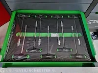 Gereedschapswagen 755-delig! alles nieuw in plastic. stahlwerk (germany), sw22 gereedschapswagen, groen - afbeelding 4 van  18