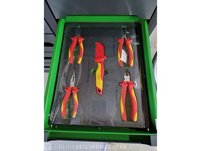 Gereedschapswagen 755-delig! alles nieuw in plastic. stahlwerk (germany), sw22 gereedschapswagen, groen - afbeelding 7 van  18