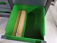Gereedschapswagen 755-delig! alles nieuw in plastic. stahlwerk (germany), sw22 gereedschapswagen, groen - afbeelding 10 van  18