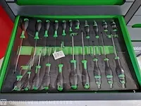 Gereedschapswagen 755-delig! alles nieuw in plastic. stahlwerk (germany), sw22 gereedschapswagen, groen - afbeelding 18 van  18