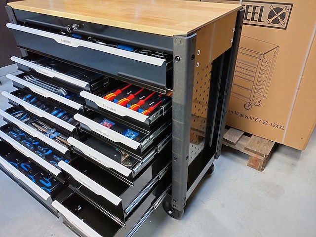 Gereedschapswagen eversteel 12/10 jumbo xxl - afbeelding 3 van  16