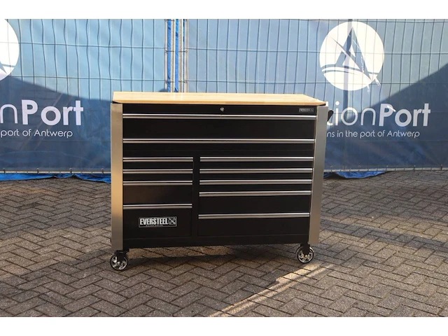 Gereedschapswagen eversteel met gereedschap - afbeelding 1 van  1