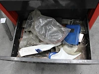 Gereedschapswagen facom chrono 5 gevuld met divers gereedschap w.o. vijlen, sleutels, schroevendraaiers, ta... - afbeelding 7 van  7