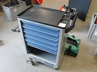 Gereedschapswagen gedore met handgereedschappen. - afbeelding 1 van  6