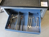 Gereedschapswagen gedore met handgereedschappen. - afbeelding 4 van  6