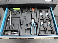 Gereedschapswagen hollandcraft met 6 laden deels gevuld met gereedschappen w.o. hamers, doppenset, steek- e... - afbeelding 3 van  8