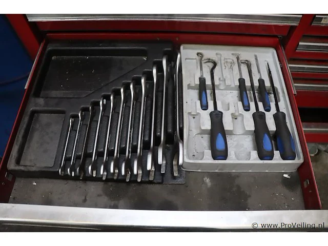 Gereedschapswagen incl. diverse hazet handgereedschappen - afbeelding 8 van  12