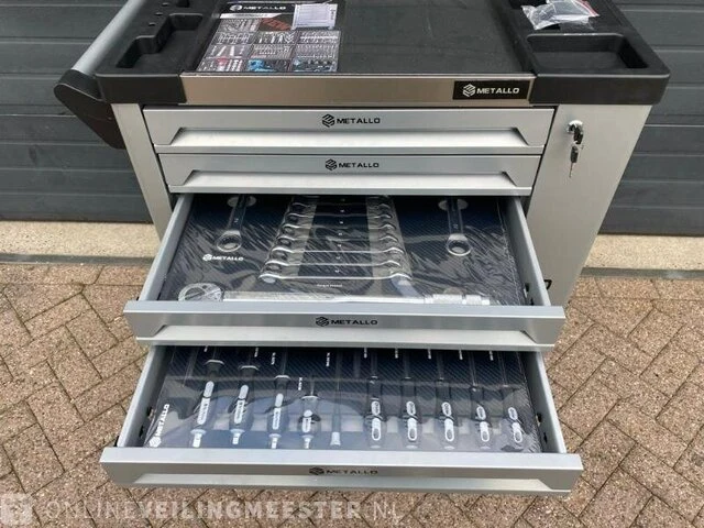 Gereedschapswagen met accu- en handgereedschap metallo, xxxl edition, 2022 - afbeelding 7 van  12