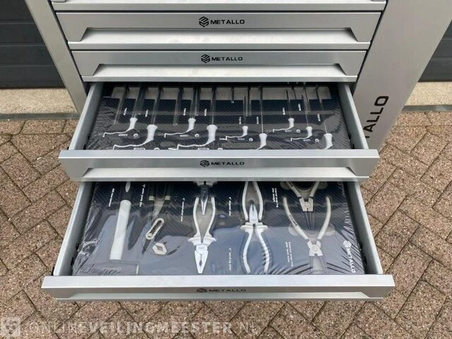 Gereedschapswagen met accu- en handgereedschap metallo, xxxl edition, 2022 - afbeelding 10 van  12