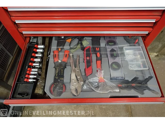 Gereedschapswagen met inhoud toolset - afbeelding 29 van  29