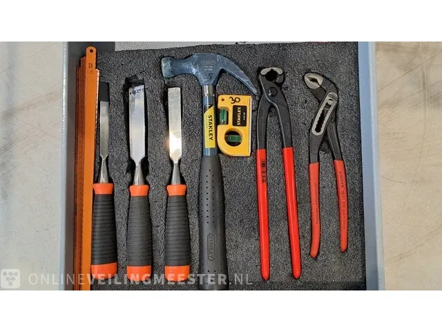 Gereedschapswagen mw tools met inhoud van o.a. wera/knipex - afbeelding 2 van  5
