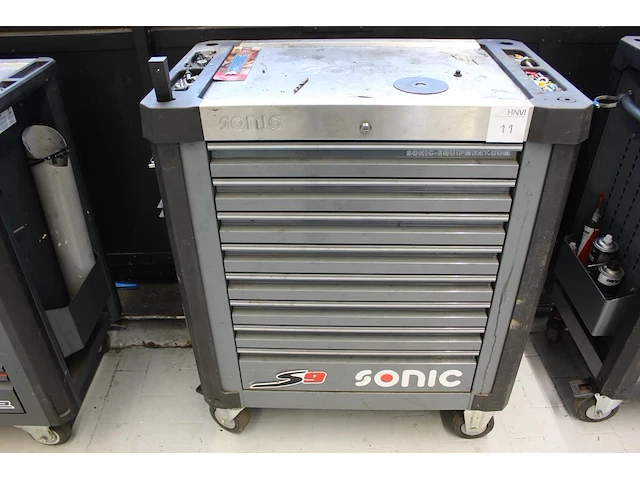 Gereedschapswagen sonic s9 met acht laden gevuld met gereedschappen sonic. - afbeelding 1 van  9