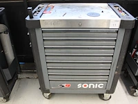 Gereedschapswagen sonic s9 met acht laden gevuld met gereedschappen sonic. - afbeelding 1 van  9