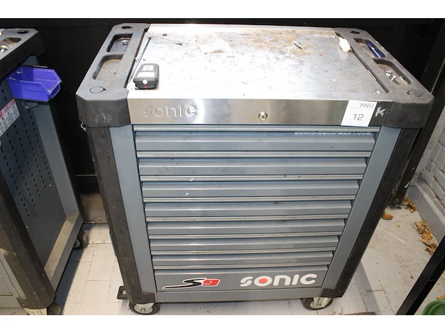 Gereedschapswagen sonic s9 met acht laden gevuld met gereedschappen sonic. - afbeelding 1 van  9