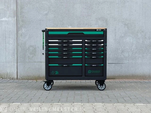 Gereedschapswagen stahlgruppe, sg23, zwart - afbeelding 1 van  13