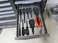 Gereedschapswagen / werktafel stahltech gevuld met gereedschappen w.o. sleutels, doppensets, schroevendraa... - afbeelding 3 van  14