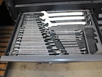 Gereedschapswagen / werktafel stahltech gevuld met gereedschappen w.o. sleutels, doppensets, schroevendraa... - afbeelding 8 van  14