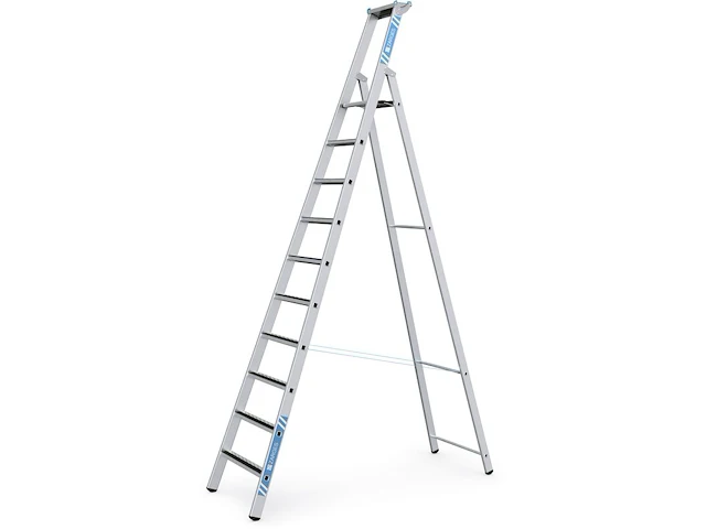 Geribbelde staande sportladder 10 treden zarges, r13step s 41642 - afbeelding 1 van  1
