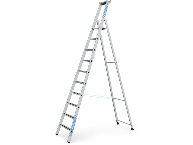 Geribbelde staande sportladder 10 treden zarges, saferstep s 41380 - afbeelding 1 van  1