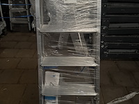 Geribbelde staande sportladder 2 x 5 treden zarges, nova b 42465 - afbeelding 2 van  3