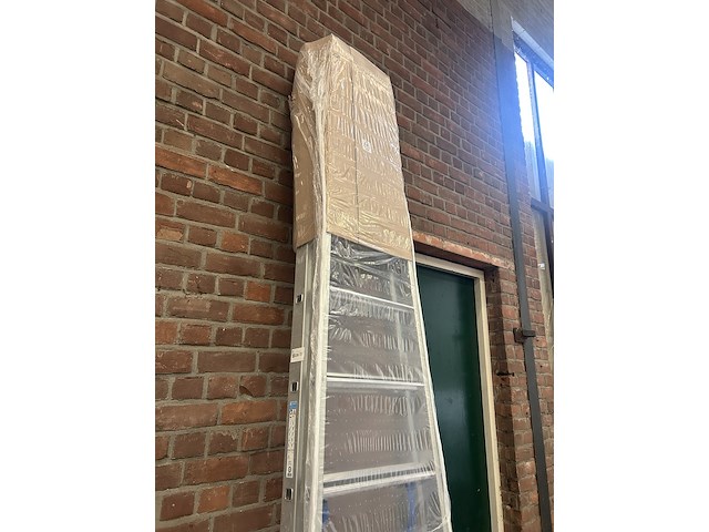 Geribbelde staande sportladder 2x10 treden zarges, saferstep b 5541310 - afbeelding 2 van  3