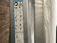 Geribbelde staande sportladder 2x10 treden zarges, saferstep b 5541310 - afbeelding 3 van  3