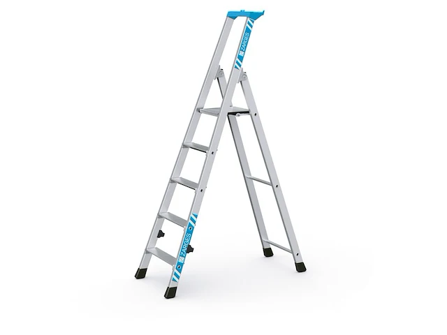 Geribbelde staande sportladder 5 treden zarges, nova s 42455 - afbeelding 1 van  1
