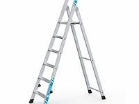 Geribbelde staande sportladder 6 treden zarges, nova s 42456 - afbeelding 1 van  1