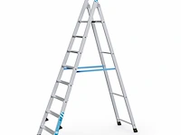 Geribbelde staande sportladder 8 treden zarges, nova s 42458 - afbeelding 1 van  5