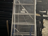 Geribbelde staande sportladder met 10 treden zarges, meistertritt s 40479 - afbeelding 3 van  5