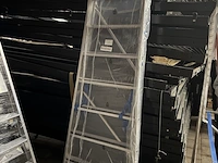 Geribbelde staande sportladder met 10 treden zarges, meistertritt s 40479 - afbeelding 5 van  5