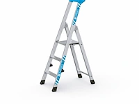 Geribbelde staande sportladder met 3 treden zarges, nova s 42453 - afbeelding 1 van  2