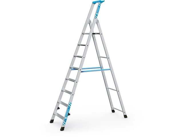 Geribbelde staande sportladder met 8 treden zarges, nova s 42458 - afbeelding 1 van  1
