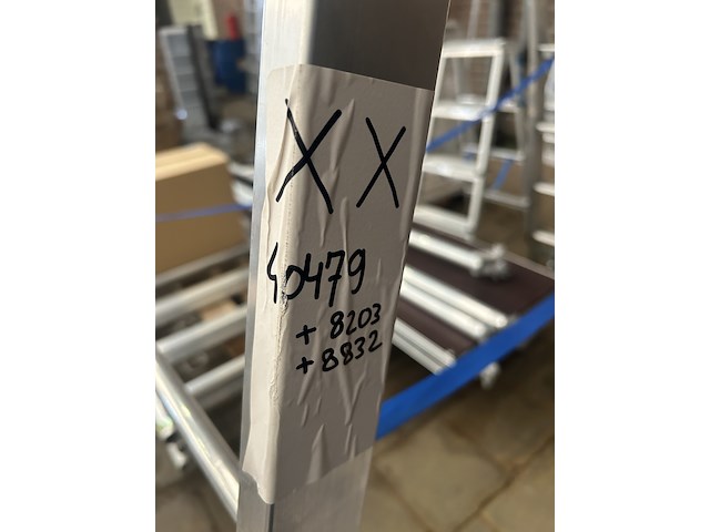 Geribbelde staande sportladder met starre verbinding 10 treden verrijdbaar zarges, meistertritt s 40479, 8203, 8832 - afbeelding 6 van  9