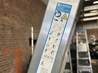 Geribbelde staande sportladder met starre verbinding 10 treden verrijdbaar zarges, meistertritt s 40479, 8203, 8832 - afbeelding 9 van  9