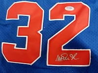 Gesigneerd basketbalshirt " magic johnson " , nba 32 all-stars - afbeelding 9 van  10
