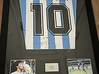 Gesigneerd diego maradona argentinië shirt ingelijst met coa - afbeelding 11 van  17