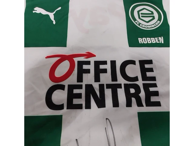 Gesigneerd fc groningen shirt " arjen robben ", puma - afbeelding 9 van  12
