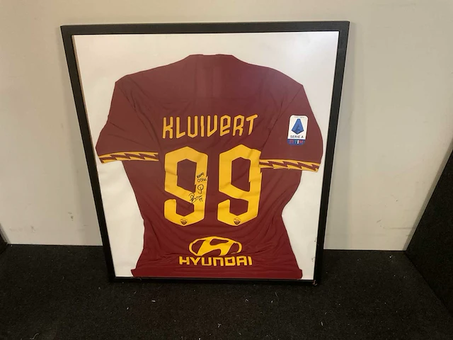 Gesigneerd voetbalshirt as roma (kluivert) sport en film verzamelitems - afbeelding 1 van  9