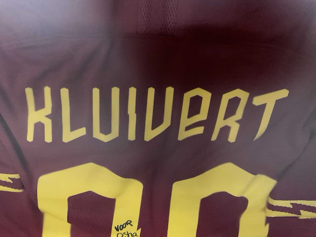 Gesigneerd voetbalshirt as roma (kluivert) sport en film verzamelitems - afbeelding 3 van  9