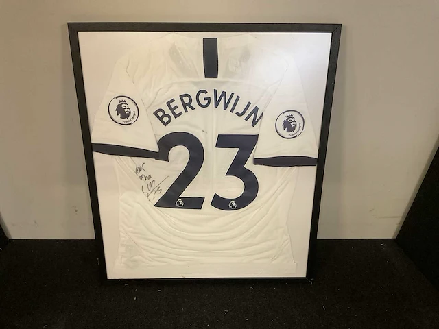 Gesigneerd voetbalshirt tottenham (bergwijn) sport en film verzamelitems - afbeelding 1 van  7