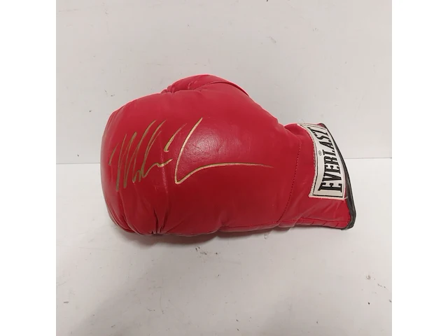Gesigneerde bokshandschoen " mike tyson ", everlast - afbeelding 2 van  8