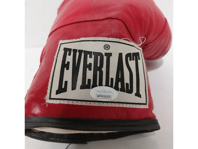 Gesigneerde bokshandschoen " mike tyson ", everlast - afbeelding 5 van  8