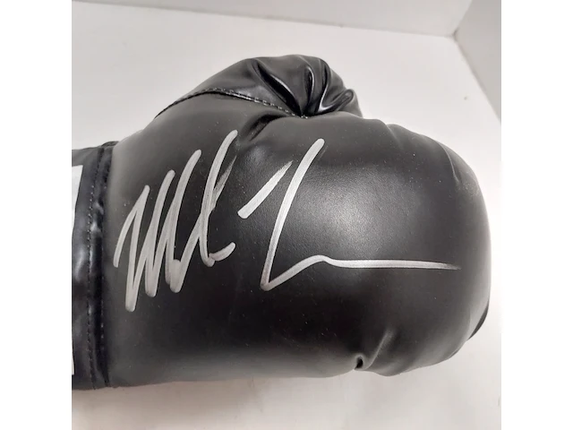Gesigneerde bokshandschoen " mike tyson ", everlast - afbeelding 4 van  6