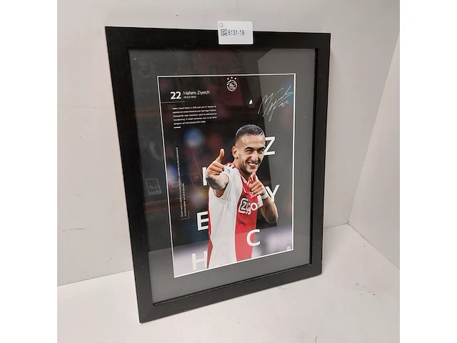 Gesigneerde foto " hakim ziyech " ingelijst - afbeelding 1 van  10