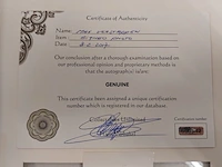 Gesigneerde foto " max verstappen " met certificaat - afbeelding 5 van  5