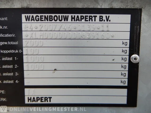 Gesloten aanhanger hapert, sapphire ta, bouwjaar 2021 - afbeelding 6 van  14